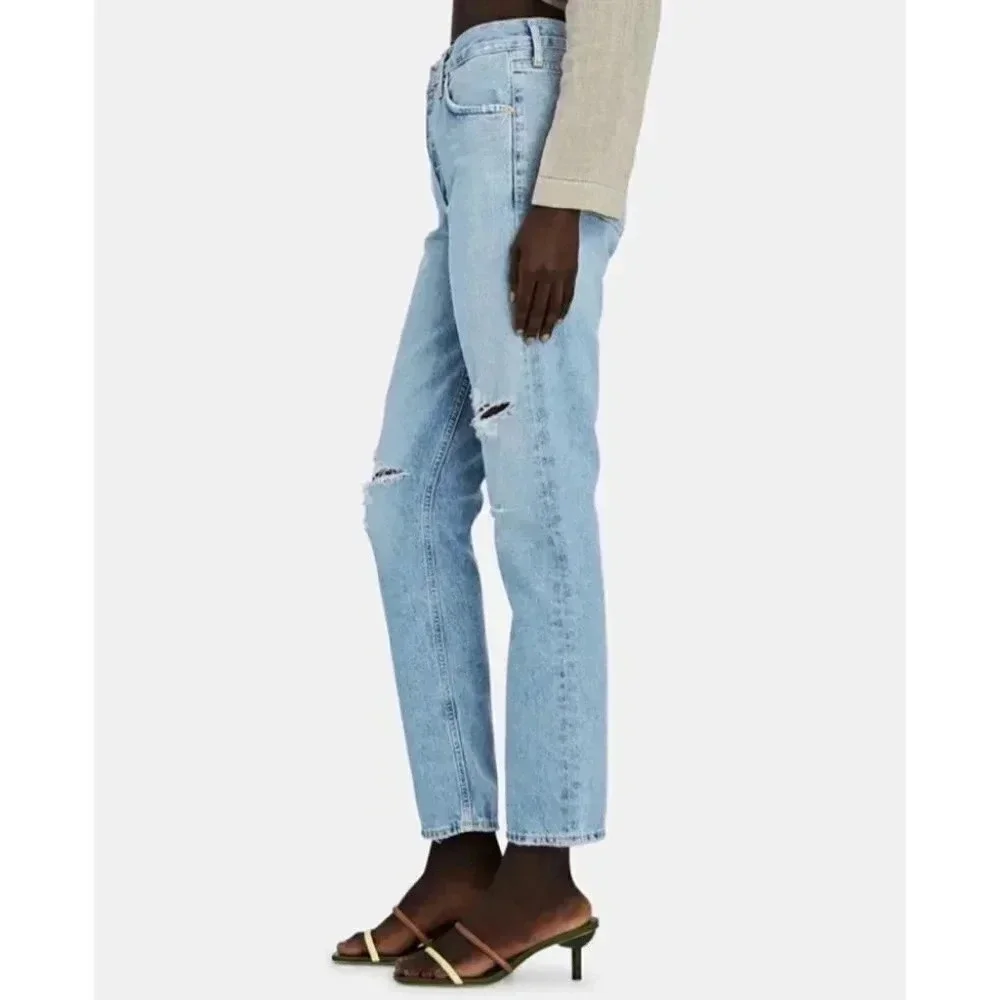 NWT Citizens of Humanity Charlotte High Rise Straight Leg Jeans Denim Blue 33
